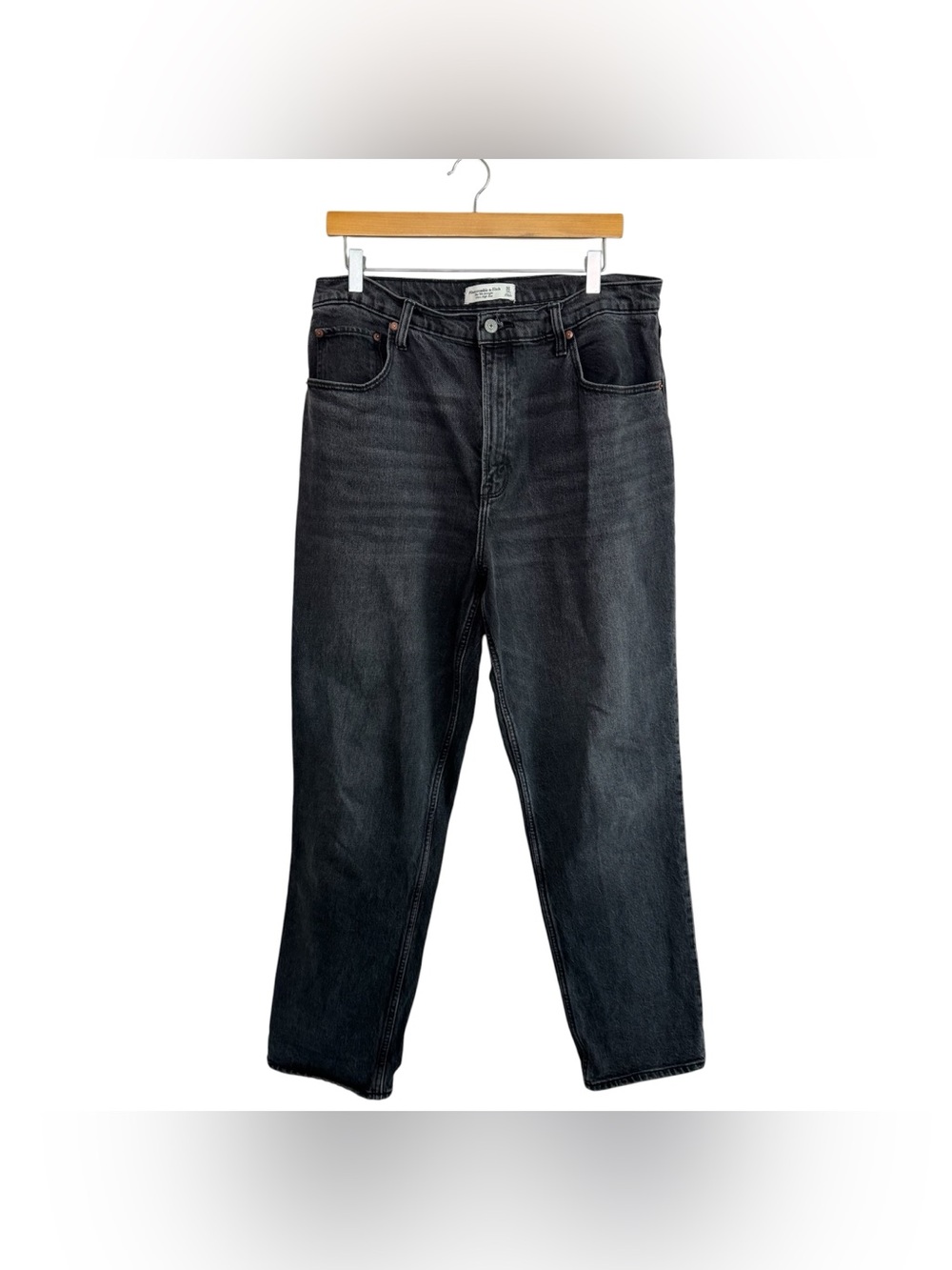 Abercrombie & Fitch The 90s Straight Ultra High Rise Jeans Black Size 32/14